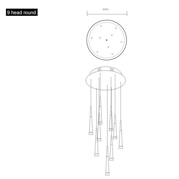 Suspension conique chromée Room - vue 4 sur 11