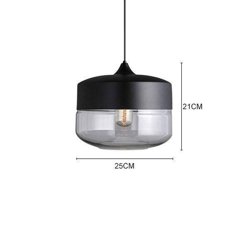 Suspension design en verre et métal moderne (plusieurs formes)