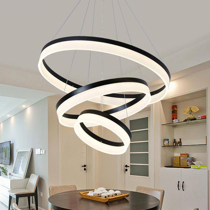 Lustre design LED cercle moderne