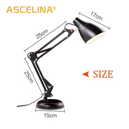 Lampe de bureau avec bras articulé ajustable en métal Reading - vue 7 sur 7