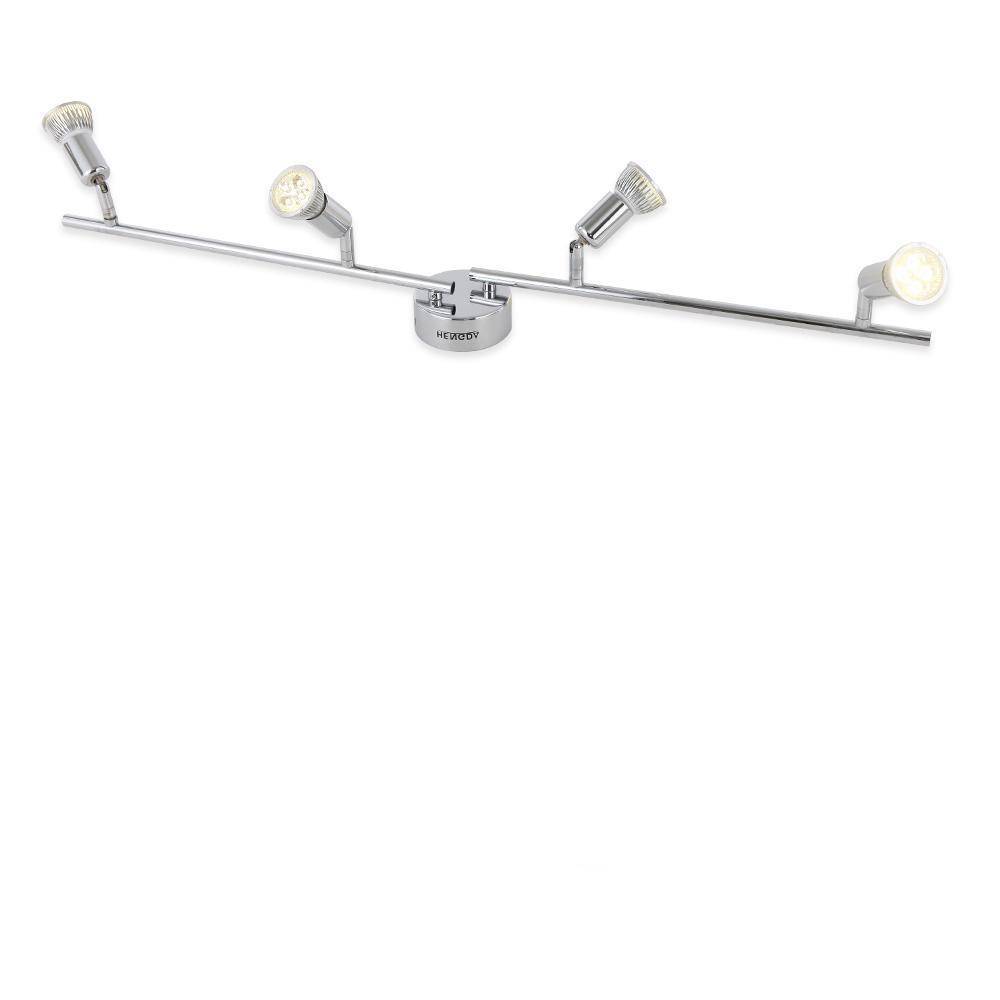 Plafonnier chromé barre à spots LED Indoor - vue 5 sur 11