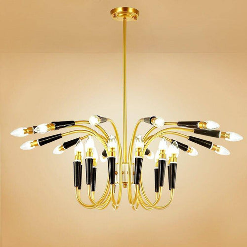 Lustre design bras arrondi doré Head