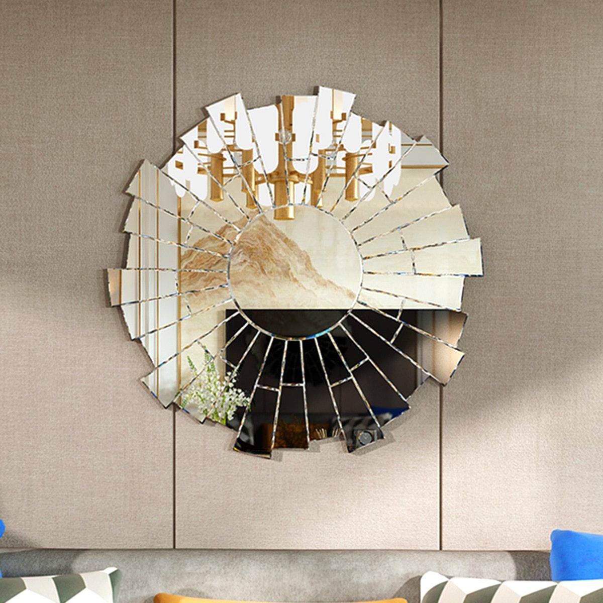 Miroir mural rond design Stylish - vue 2 sur 7