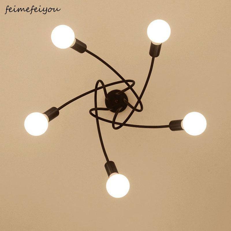 Plafonnier design LED en métal avec plusieurs points lumineux - vue 4 sur 5