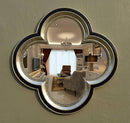 Miroir mural décoratif trèfle à 4 feuilles rétro