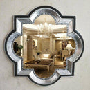 Miroir mural décoratif trèfle à 4 feuilles rétro
