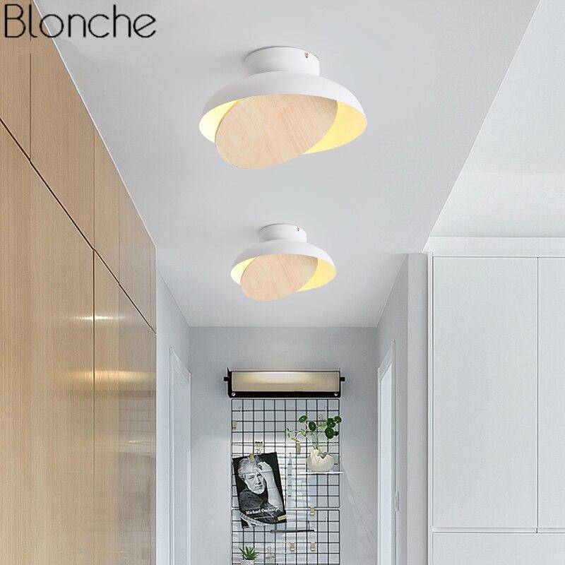Suspension moderne LED avec abat-jour coloré en bois Light - vue 3 sur 9