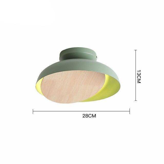 Suspension moderne LED avec abat-jour coloré en bois Light - vue 6 sur 9