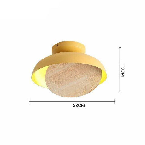 Suspension moderne LED avec abat-jour coloré en bois Light - vue 10 sur 9