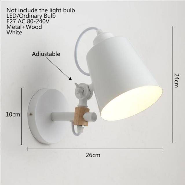 Applique murale industrielle à LED avec abat-jour en métal design Loft - vue 5 sur 6