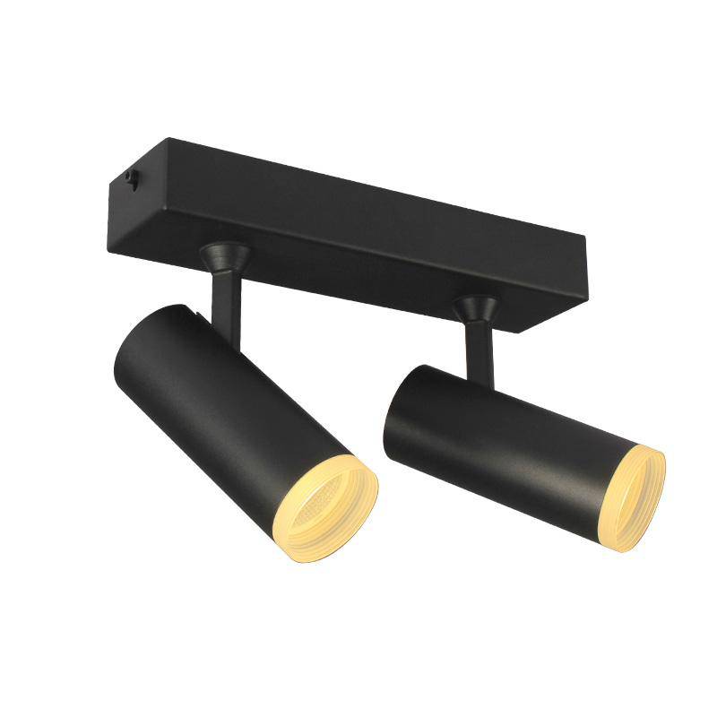 Plafonnier à spots LED ajustables cylindriques - vue 5 sur 6