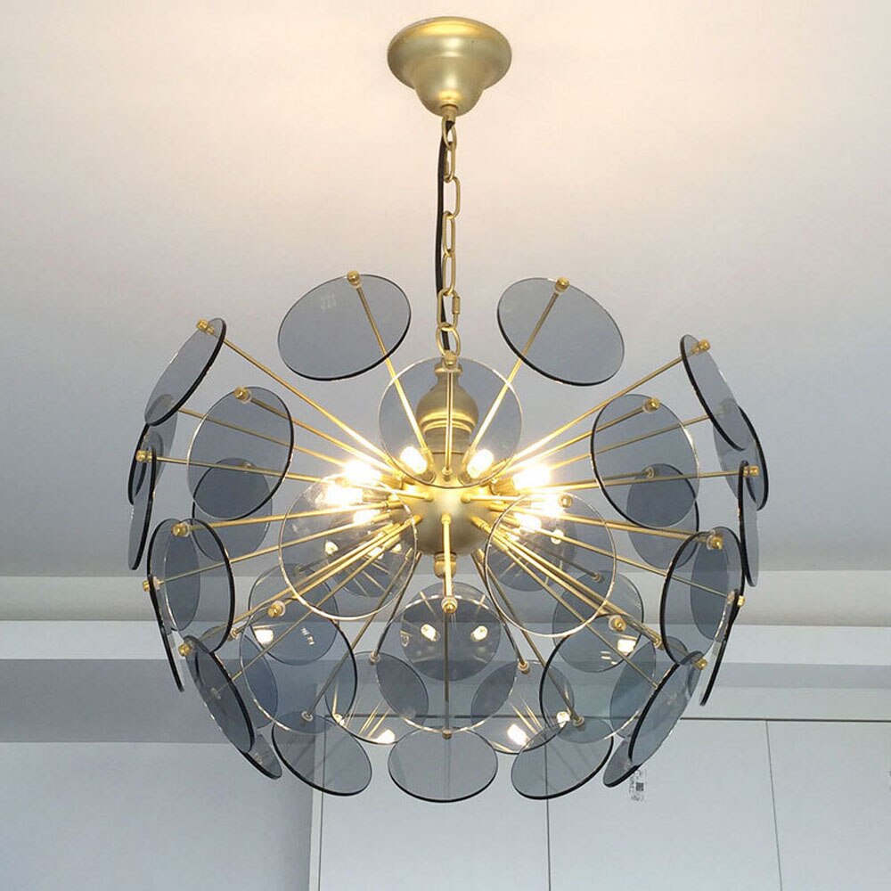 Lustre moderne en forme de dent de lion en verre Nahia - vue 9 sur 9