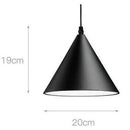Suspension design LED conique à fils apparents