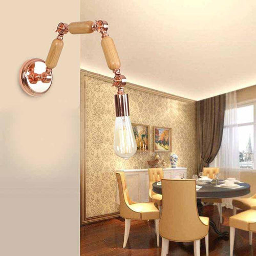 Applique murale design bras articulé rose gold Aisle - vue 13 sur 12