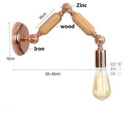 Applique murale design bras articulé rose gold Aisle - vue 11 sur 12