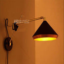 Applique murale LED ajustable dorée Vintage