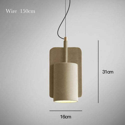 Suspension ciment formes design à LED - vue 12 sur 12
