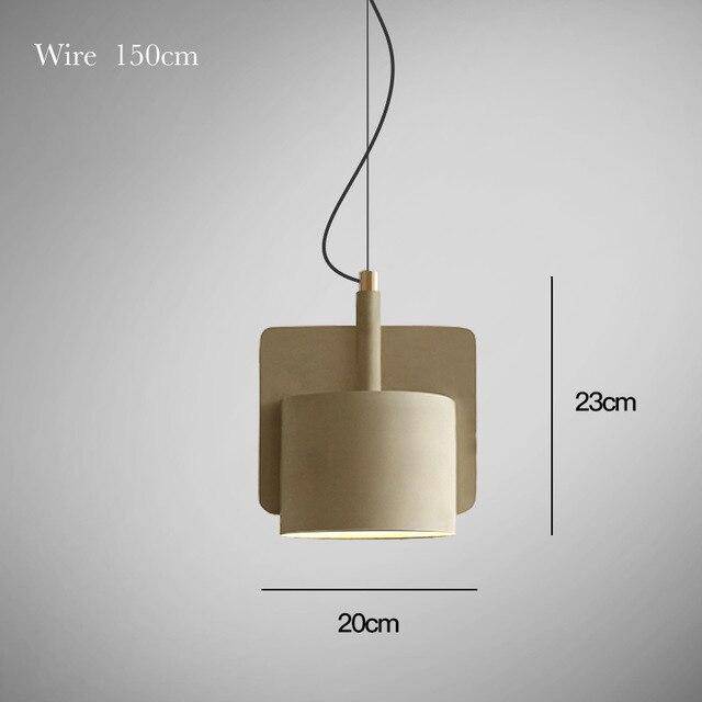 Suspension ciment formes design à LED - vue 9 sur 12