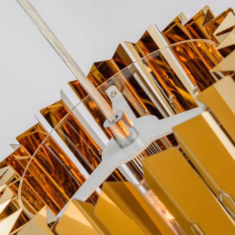 Suspension design en miroir chromé Surface - vue 7 sur 8