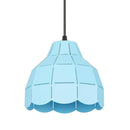 Suspension design à LED avec abat-jour en céramique colorée