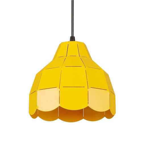 Suspension design à LED avec abat-jour en céramique colorée - vue 5 sur 9
