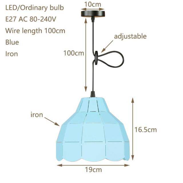 Suspension design à LED avec abat-jour en céramique colorée - vue 6 sur 9