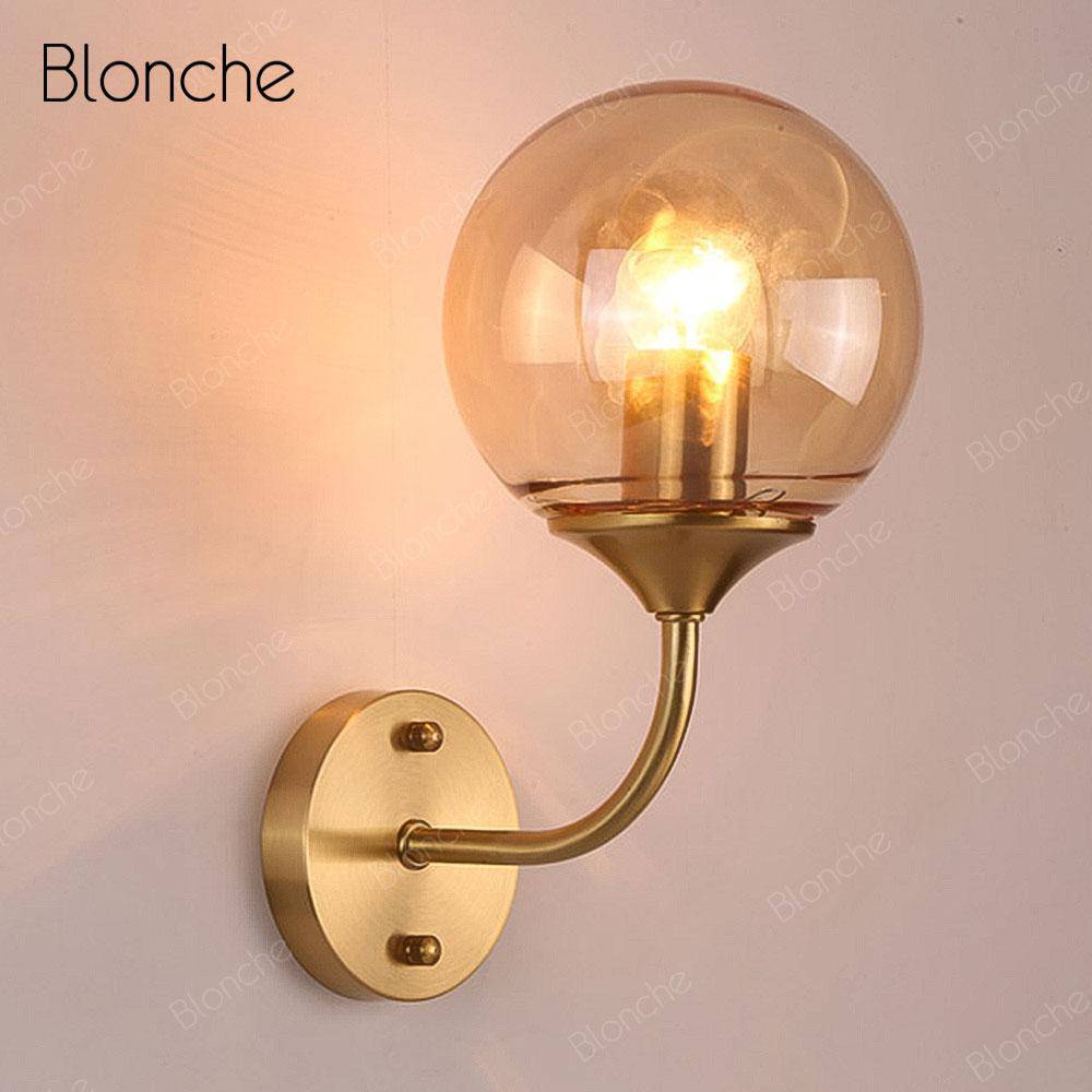 Applique murale moderne LED avec boule en verre Cooper - vue 3 sur 6