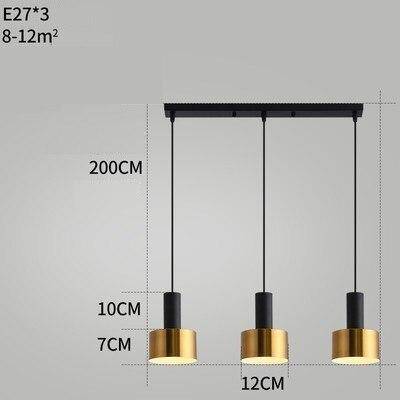 Suspension design à LED en métal style Loft Light - vue 8 sur 13