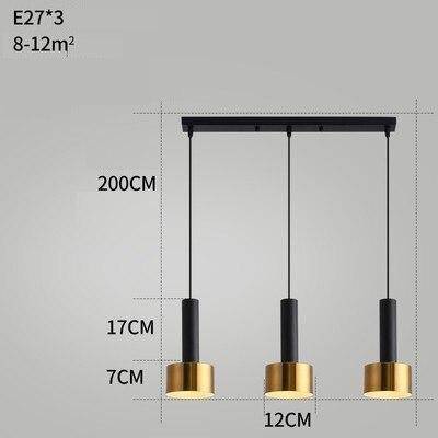 Suspension design à LED en métal style Loft Light - vue 6 sur 13