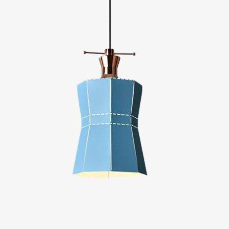 Suspension design LED en métal coloré style scandinave