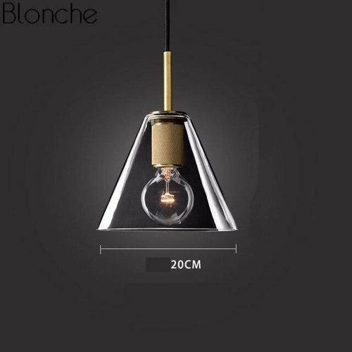 Suspension design LED en verre arrondi au style Loft Industriel - vue 9 sur 8