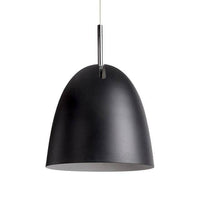 Suspension design LED avec abat-jour en métal arrondi style Macaron