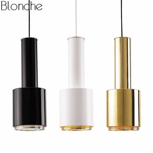 Suspension design LED en tube métal style Loft Industriel - vue 8 sur 7