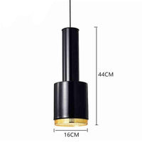 Suspension design LED en tube métal style Loft Industriel