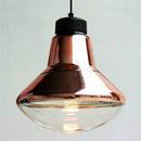 Suspension design LED en métal aux formes arrondies Rétro