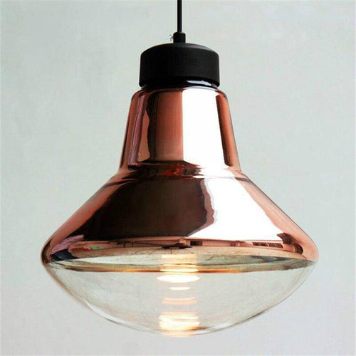 Suspension design LED en métal aux formes arrondies Rétro