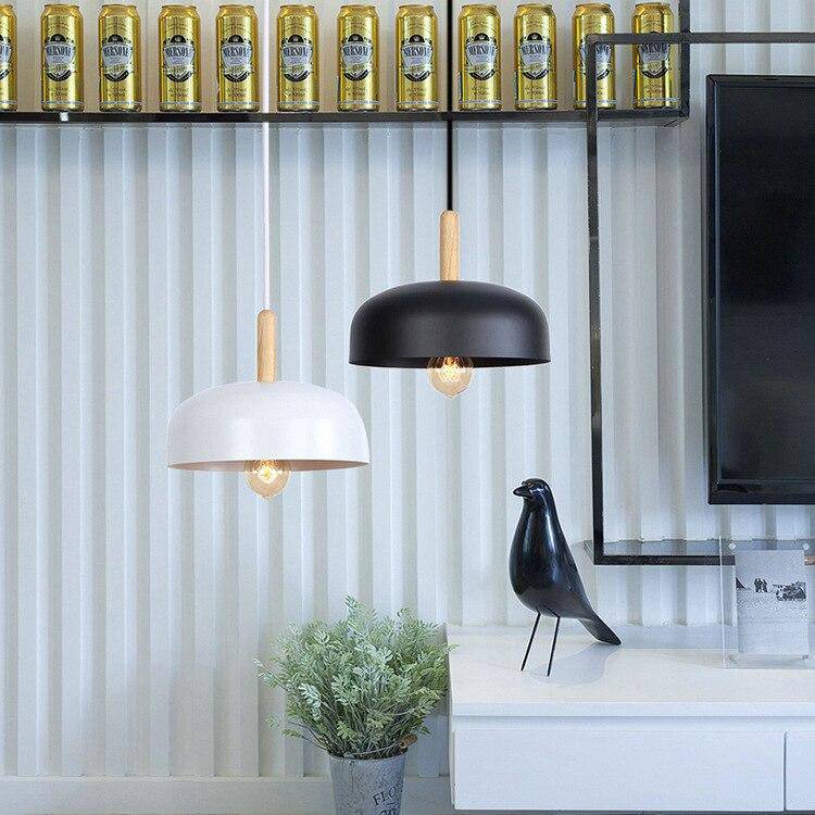 Suspension design à LED avec abat-jour en métal coloré Loft - vue 2 sur 8