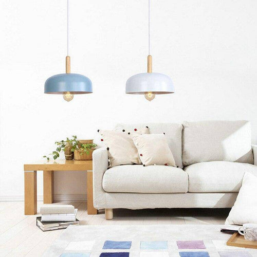 Suspension design à LED avec abat-jour en métal coloré Loft - vue 4 sur 8