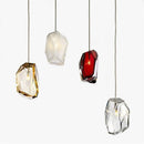 Suspension design à LED en verre cristal coloré Luxury