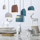 Suspension design à LED avec abat-jour en aluminium coloré Home