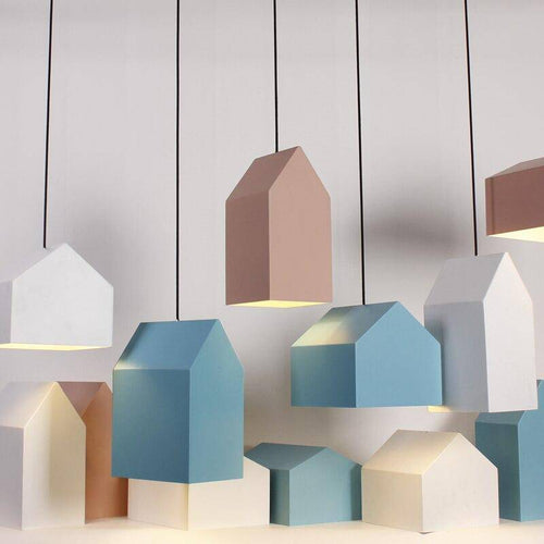 Suspension design à LED avec abat-jour en aluminium coloré Home - vue 5 sur 17