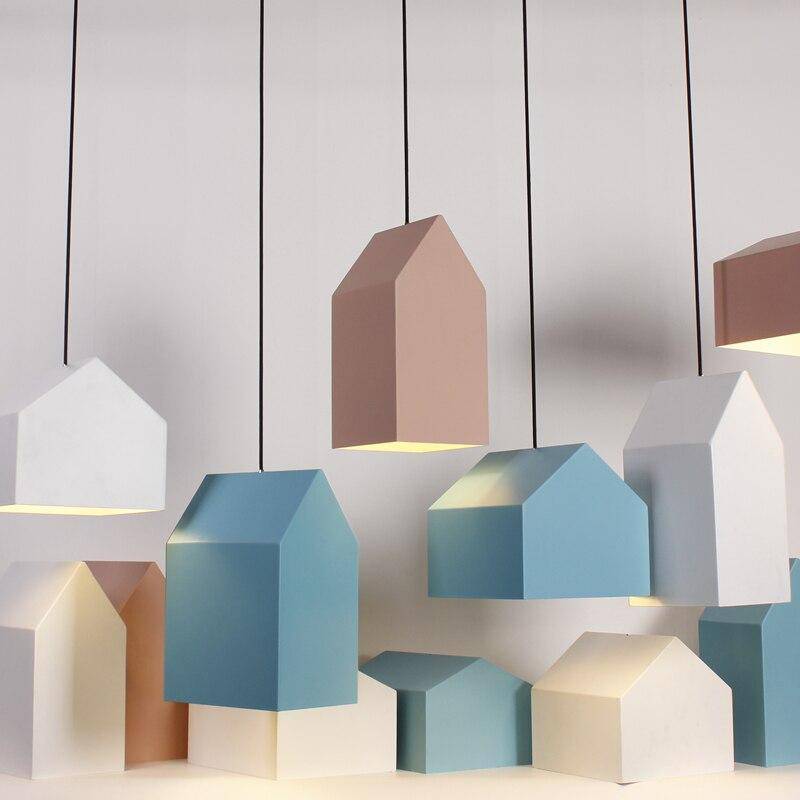 Suspension design à LED avec abat-jour en aluminium coloré Home - vue 4 sur 17