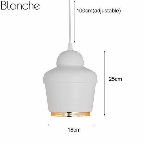 Suspension design à LED avec abat-jour métal industriel Loft - vue 10 sur 9