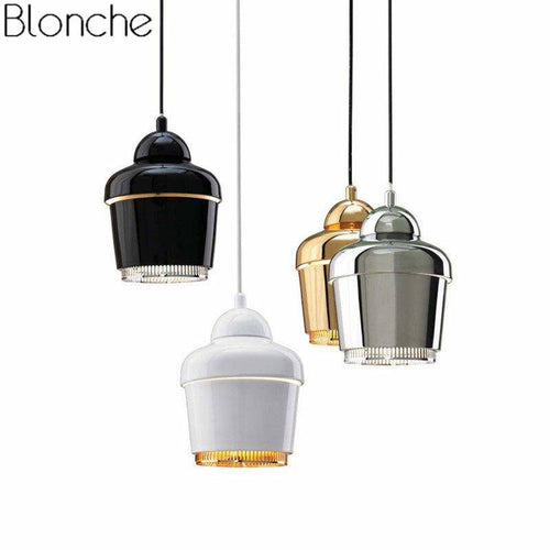 Suspension design à LED avec abat-jour métal industriel Loft - vue 5 sur 9