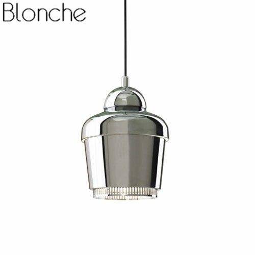 Suspension design à LED avec abat-jour métal industriel Loft - vue 8 sur 9