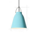 Suspension design à LED en métal avec abat-jour coloré Loft