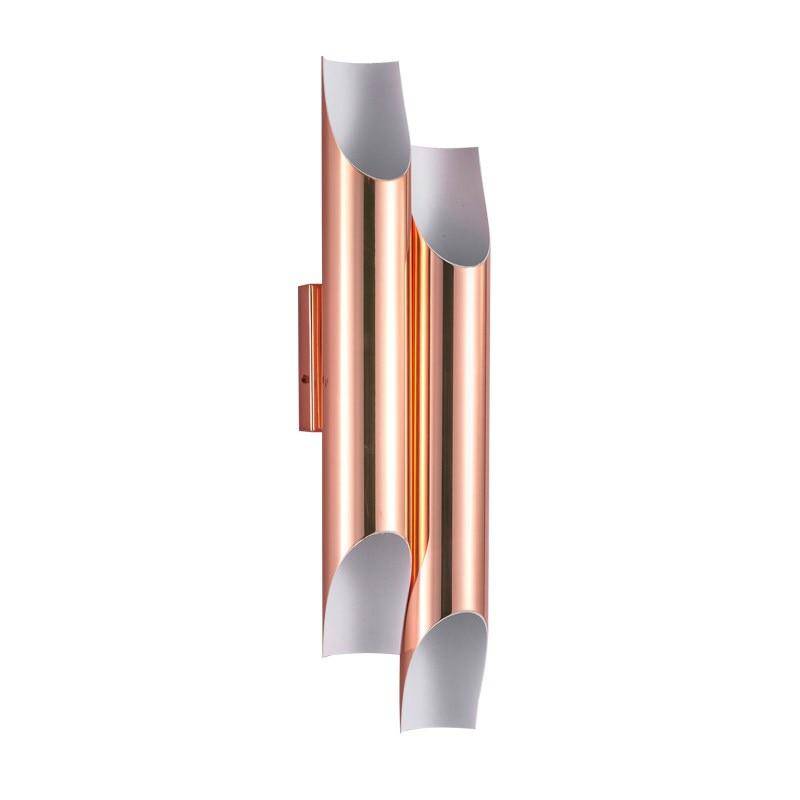 Applique murale design LED cylindre ouvert rose gold - vue 5 sur 8