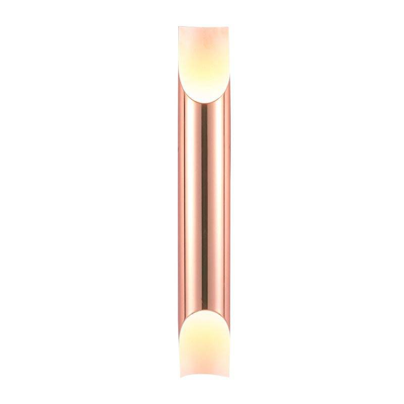 Applique murale design LED cylindre ouvert rose gold - vue 4 sur 8