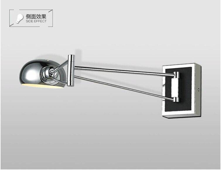 Applique murale LED chromé ajustable Sconce - vue 6 sur 6