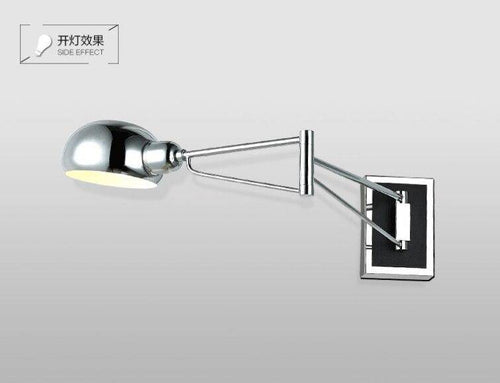Applique murale LED chromé ajustable Sconce